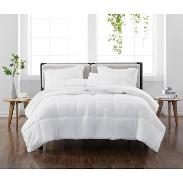 Solid White Twin/Twin XL 2-Piece Comforter Set