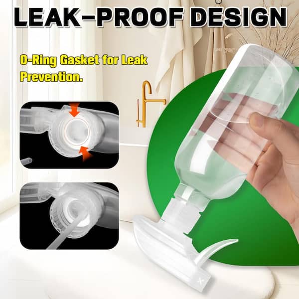 Augbeer Adjustable Sprayer Nozzle Replacement Heads for Plastic