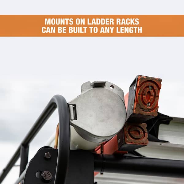 Conduit Carrier for 6 PVC Pipe Truck Van SUV Roof Rack Mount