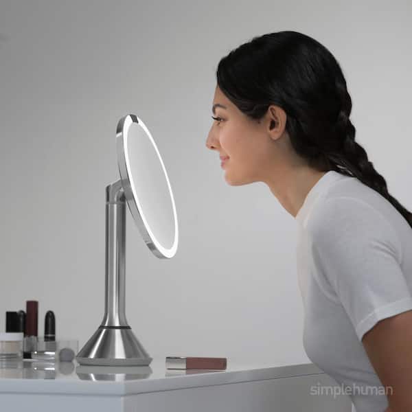 Simplehuman 8 In Lighted Sensor Mirror, Simplehuman Vanity Mirror