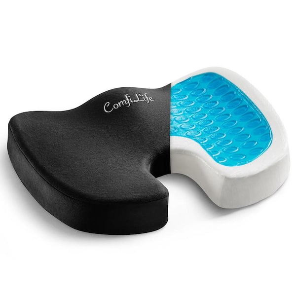  ComfiLife Gel Enhanced Seat Cushion – Office Chair Cushion –  Non-Slip Gel & Memory Foam Coccyx Cushion for Tailbone Pain - Desk Chair  Car Seat Cushion Driving - Sciatica 