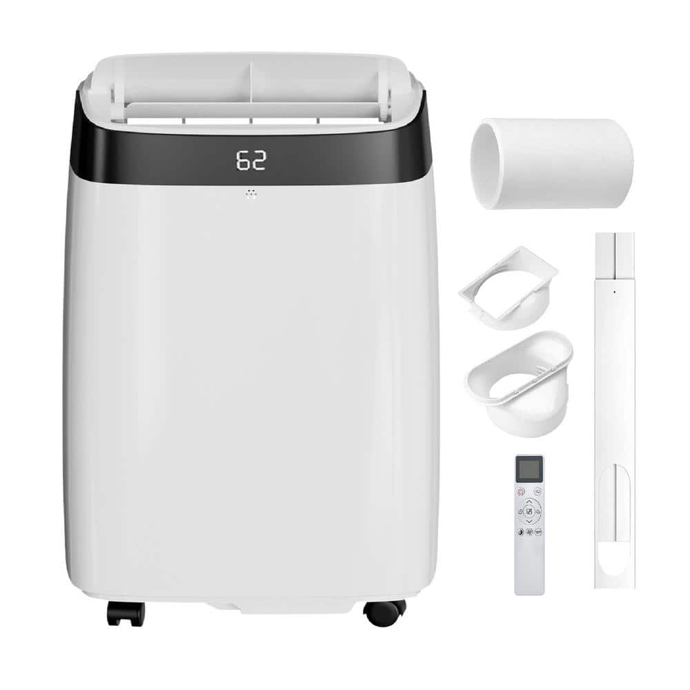 Garvee 6,300 BTU (10,000 BTU ASHRAE) Portable Air Conditioner with Dehumidifier and Remote Cools 450 sq. ft. in White