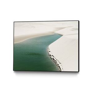 "Pale Dunes" by Daniel Stanford Framed Abstract Wall Art Print 20 in. x 16 in.