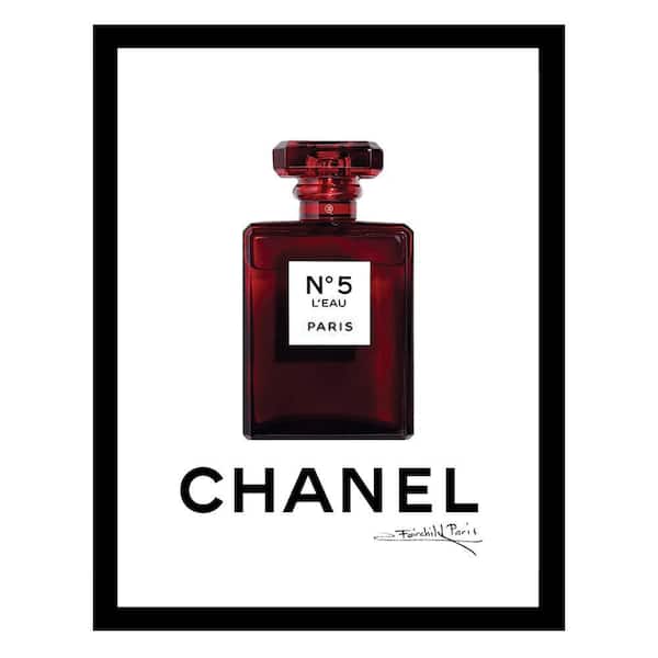 VENICE BEACH Collections Bold Fashion Glam Perfume Bottle by Fairchild Paris 1 Piece Framed Graphic Print 18 in. x 14 in.