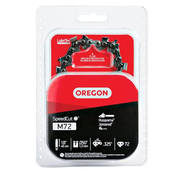 Oregon M72 Chainsaw Chain for 18 in. Bar Fits Echo, Husqvarna, Dolmar, Jonsered, Craftsman, Makita and others