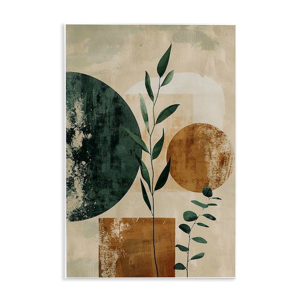 Stupell Industries Rustic Sprigs and Shapes by LSR Design Studio Unframed Nature Graphic Art Print 19 in. x 13 in.