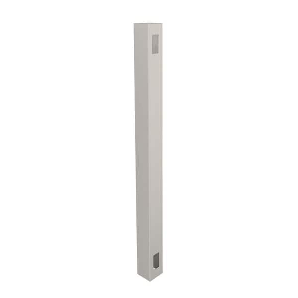 Weatherables 5 in. x 5 in. x 10 ft. Tan Vinyl Fence Gate End Post