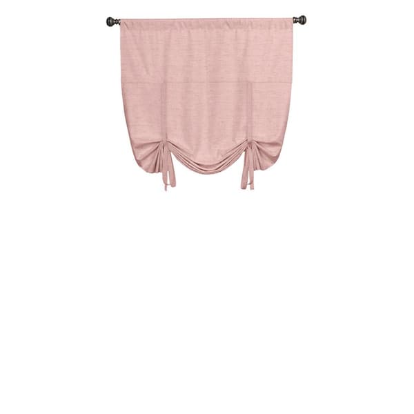 Eclipse Kendall Blackout Tie-up Window Panel in Blush - 42 in. W x 63 in. L