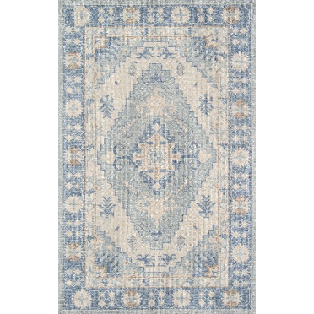 Momeni Anatolia ANA-1 Blue 2 ft. x 3 ft. Area Rug Upgrade the ambiance of your home with the elegant Momeni 2 ft. x 3 ft. Area Rug. This rug features a classic style for a traditional addition that will be great in any space. With stain-resistant fabrics, it will withstand everyday drips and spills. It displays an oriental motif, making it the perfect centerpiece for your living area. This area rug comes in a blue shade, bringing a cooling touch to any decor. With a 50% wool construction, it feels great beneath your feet. It does not emit VOC gases, ensuring that you do not need to air out it before bringing it inside.