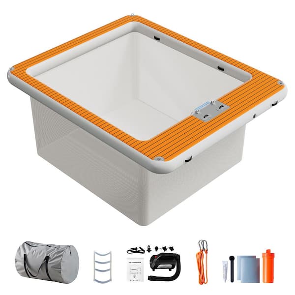 12 ft. x 10 ft. Inflatable Sea Pool, Swimming Pool Platform with Safety Net