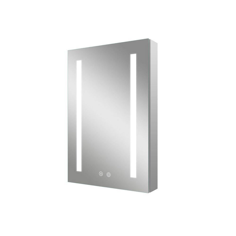 20.1 in. W x 30 in. H Rectangular Aluminum LED Fog Free Medicine Cabinet with Mirror, Right Soft Close Door price history on PriceWatchPro