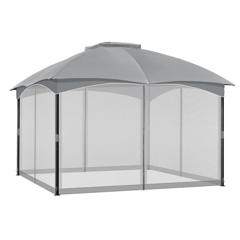 10 x 12 ft. Gazebo Replacement Netting Screen, 4-Panel Mosquito Sidewalls w
