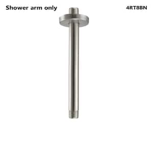 8 in. Round Shower Arm, Brushed Nickel