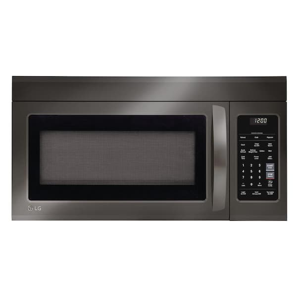 LG 1.8 cu. ft. Over the Range Microwave with Sensor Cook and EasyClean in Black Stainless Steel