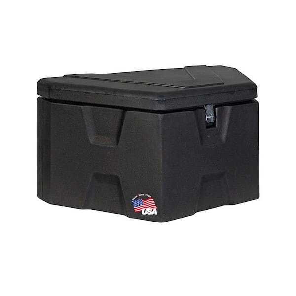 18 in. x 19 in. x 36 in. Matte Black Plastic Trailer Tongue Truck Tool Box