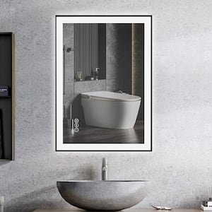 24 in. W x 32 in. H Bathroom Mirror with Frame, Anti-Fog  and  Shatterproof, Memory Function, LED Vanity Mirror