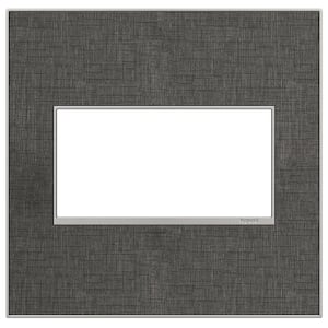 adorne 2 Gang Decorator/Rocker Wall Plate, Slate Linen (1-Pack)