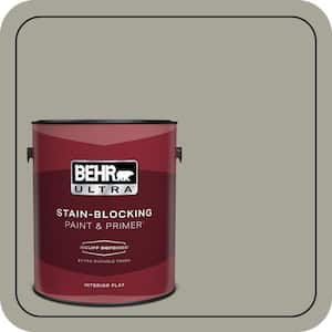 1 gal. #N370-4A Historical Gray Extra Durable Flat Interior Paint & Primer