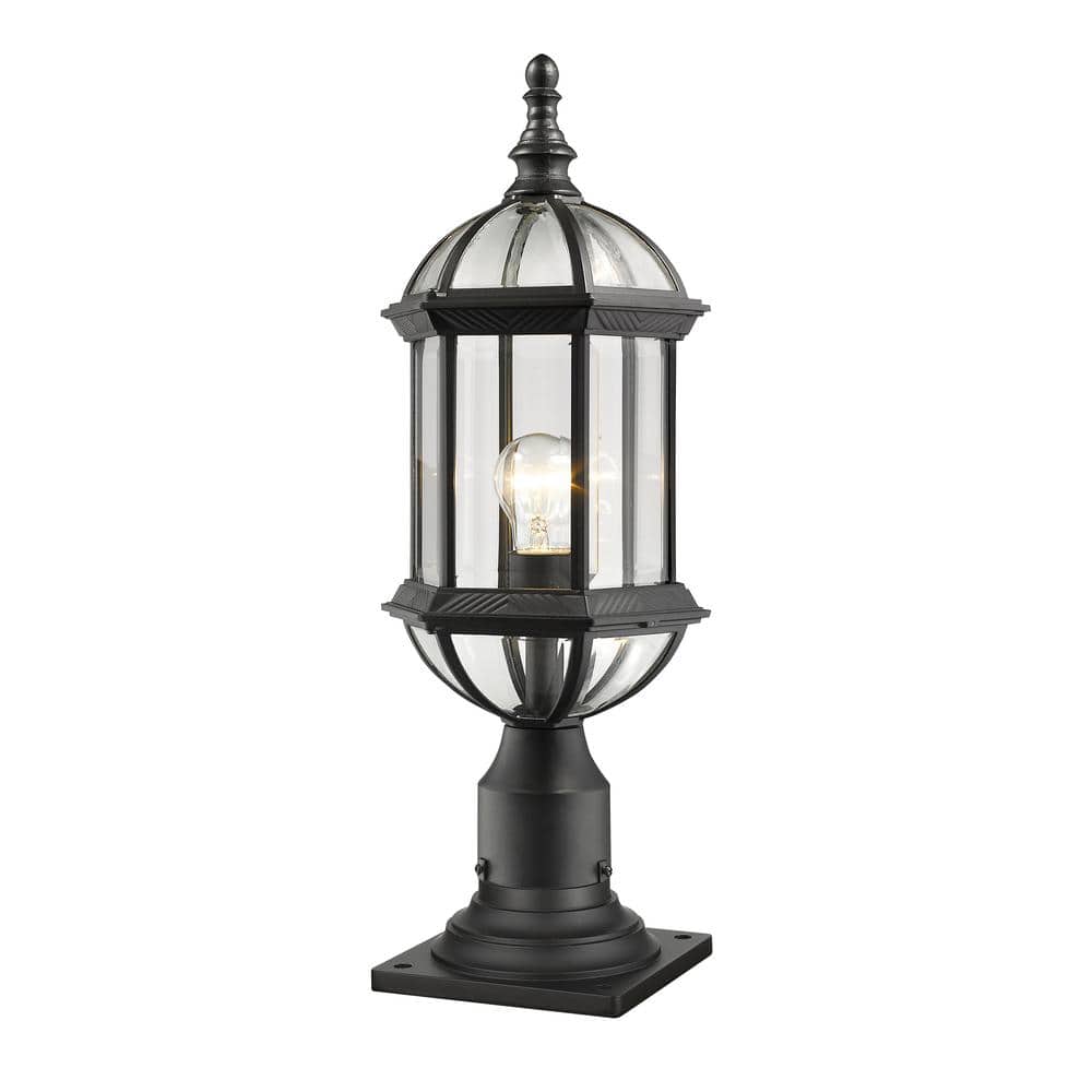 Annex 21 .5 in. 1-Light Black Aluminum Hardwired Outdoor Weather Resistant 