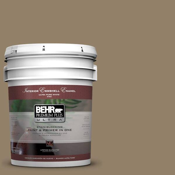 BEHR Premium Plus Ultra 5-gal. #PPU7-3 Macchiato Eggshell Enamel Interior Paint