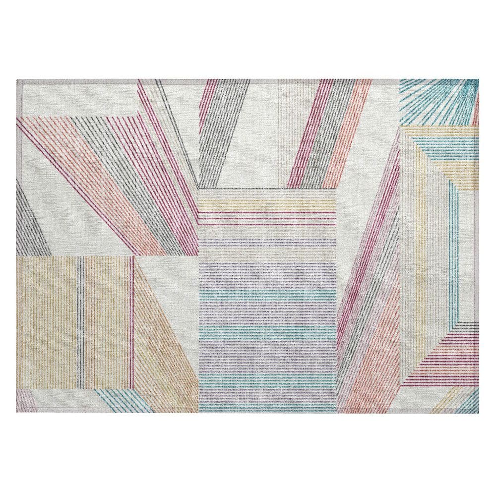 Chantille Machine Washable Indoor/Outdoor Abstract ACN2840 Ivory 2 ft. x 3 ft. Accent Rug price history on PriceWatchPro