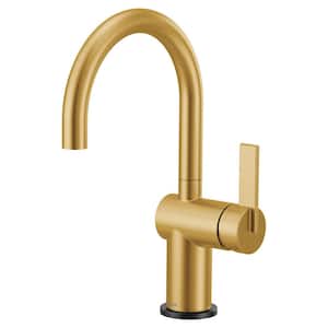 Cia Single-Handle Bar Faucet in Brushed Gold
