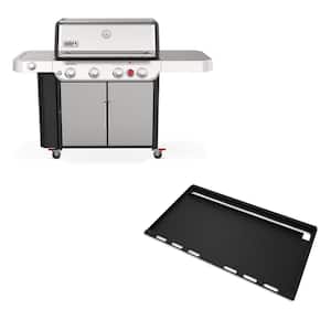 Genesis S-435 Liquid Propane Gas Grill Combo with Full Size Griddle