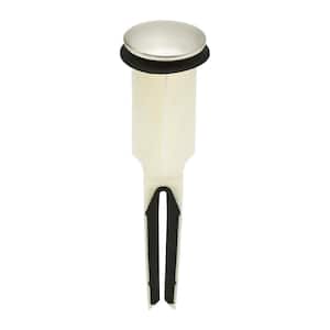 1.5 in. Cap Dia EasyPOPUP Universal, Easy Install/Remove Pop-Up Stopper in Brushed Nickel