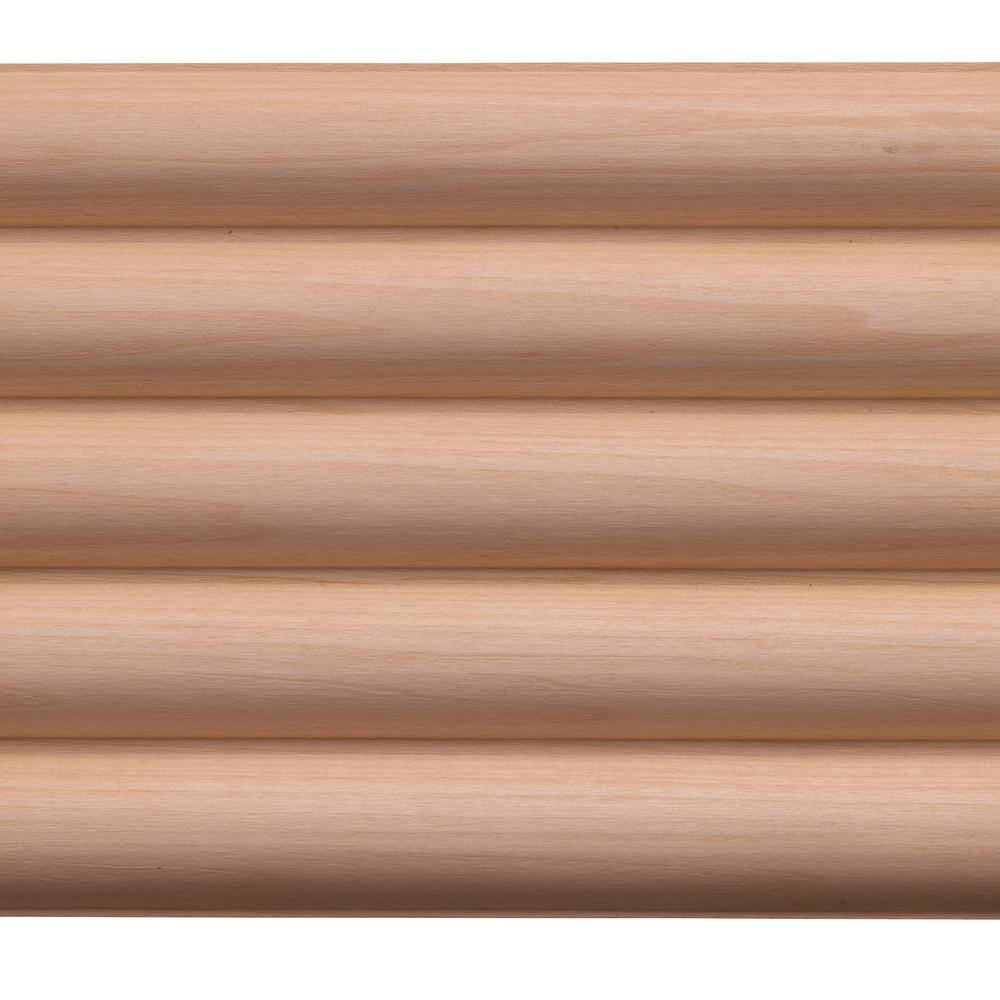 47.5" Unfinished Beaded Solid Wood Accent Moulding