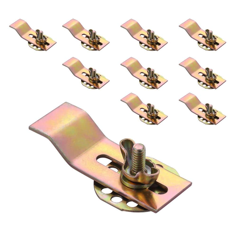 10-Pack Heavy Duty Undermount Sink Clips, Metal Sink Mounting Hardware in Bronze price history on PriceWatchPro