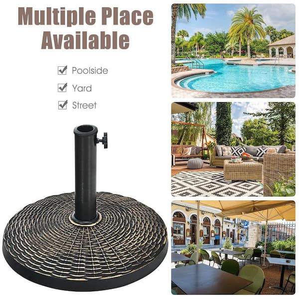 classic cast iron patio umbrella base Treasure Garden 50 lb Market – Bronze – Fits 1.5 Inch Poles : Patio, Lawn & Garden For free Giantex 43 lbs Patio Market