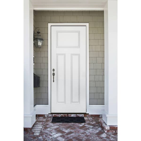 Element Series 3-Panel White Primed Steel Prehung Front Door