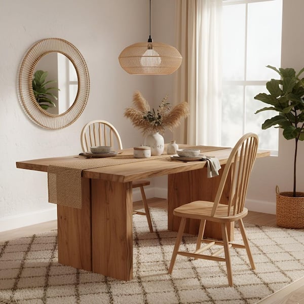 Natural Solid Wood Windsor Arrow Back chair