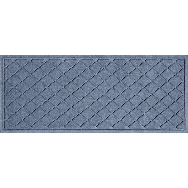 AquaShield Argyle Rubber Doormat, 20377500023, Navy