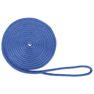 BoatTector Solid Braid MFP Dock Line - 1/2 in. x 20 ft., Royal Blue