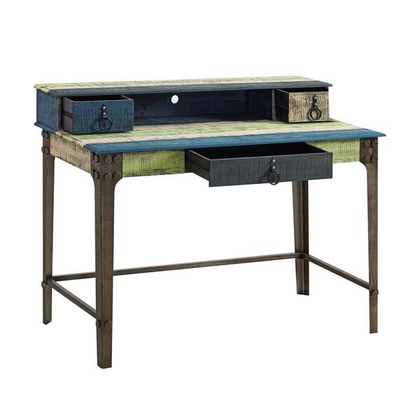 Shop Tabitha Solid Wood Desk with 1 Drawer and turned legs Natural, Desks