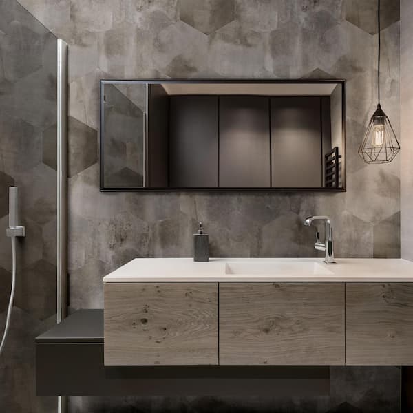 Metro Brown Hexagon 14 in. x 16 in. Matte Glazed Porcelain Floor and Wall Tile (10.07 sq. ft. / Case)