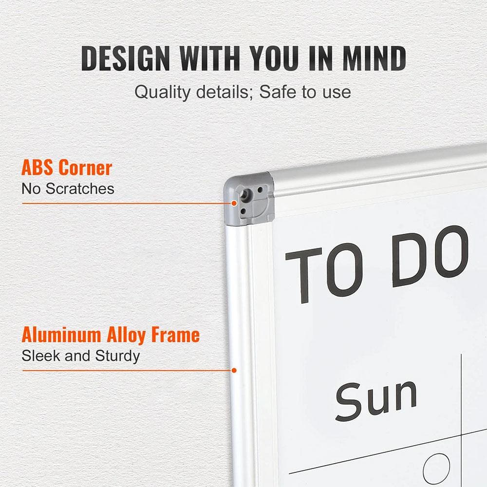 VEVOR 36" x 24" Magnetic Dry Erase Calendar Whiteboard