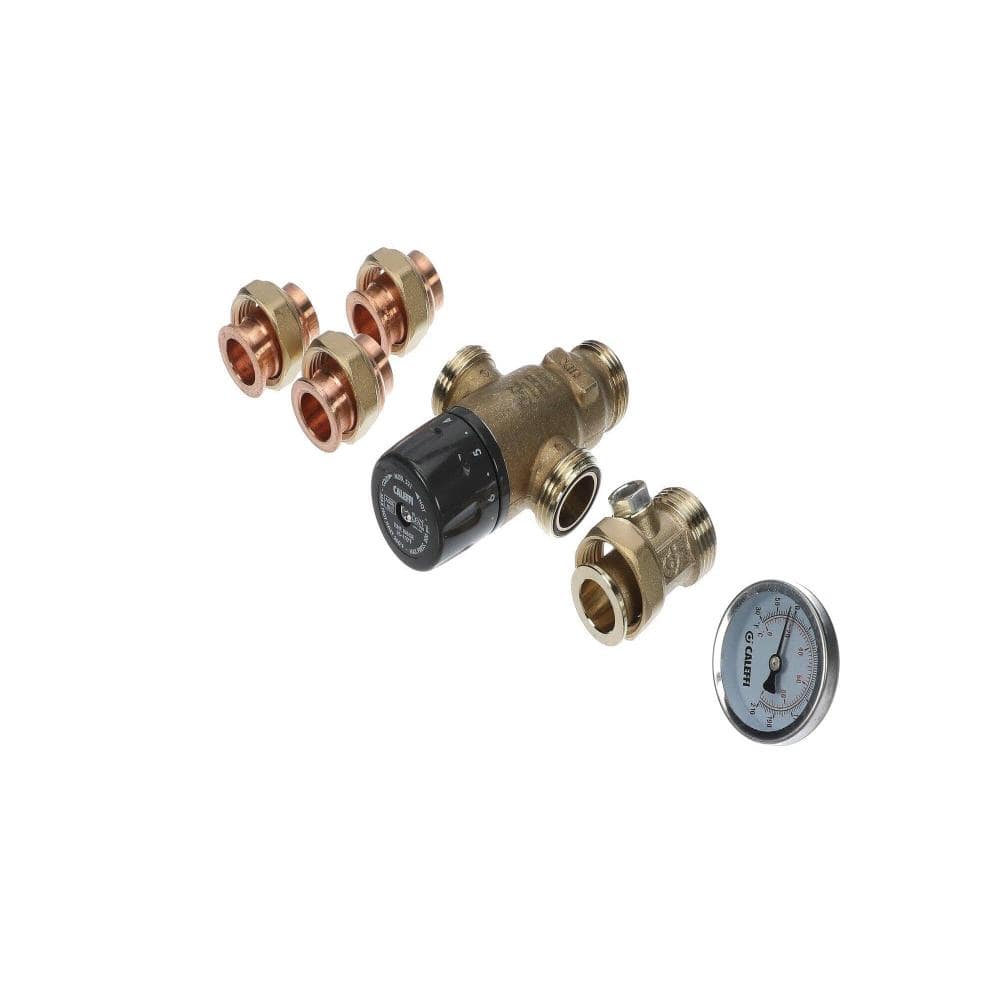 "3-Way Thermostatic Mixing Valve Temperature Gauge Adjustable 3/4 Press"" Mixcal 521516A" price history on PriceWatchPro