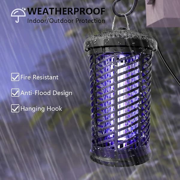  BLACK+DECKER Bug Zapper, Electric UV Insect Catcher & Killer &  Other Small to Large Flying Pests & More, Free Bulb Included & Fly Traps  Outdoor & Fly Trap Tubes 