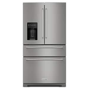 26.2 cu. ft. Standard Depth French Door Refrigerator in Fingerprint Resistant Stainless Steel with Platinum Interior