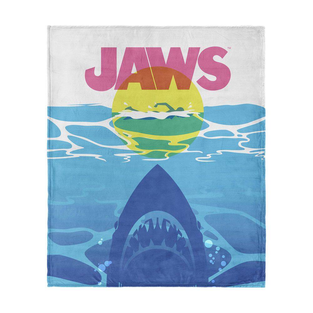 Jaws CMYK Poster Multicolored Silk Touch Throw Blanket 50 in. x 60 in. price history on PriceWatchPro