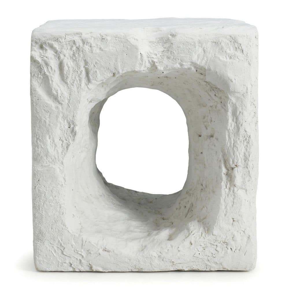 17.85 in. H Outdoor MGO Side Table in White for Garden Pool Side price history on PriceWatchPro
