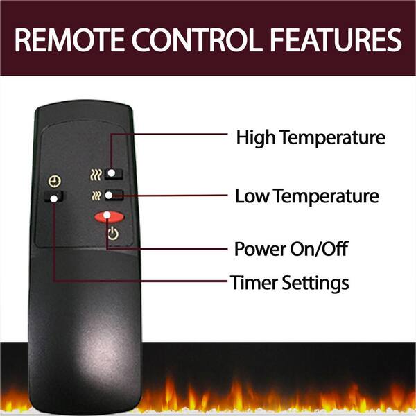 Cambridge Sorrento 47 in. Electric Fireplace Heater TV Stand in White with  Enhanced Log Display and Remote Control CAM5021-2WHTLG3 - The Home Depot