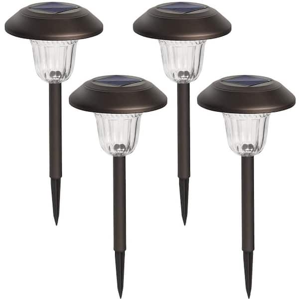 GIGALUMI Solar Brown Path Lights with Waterproof (4-Pack)