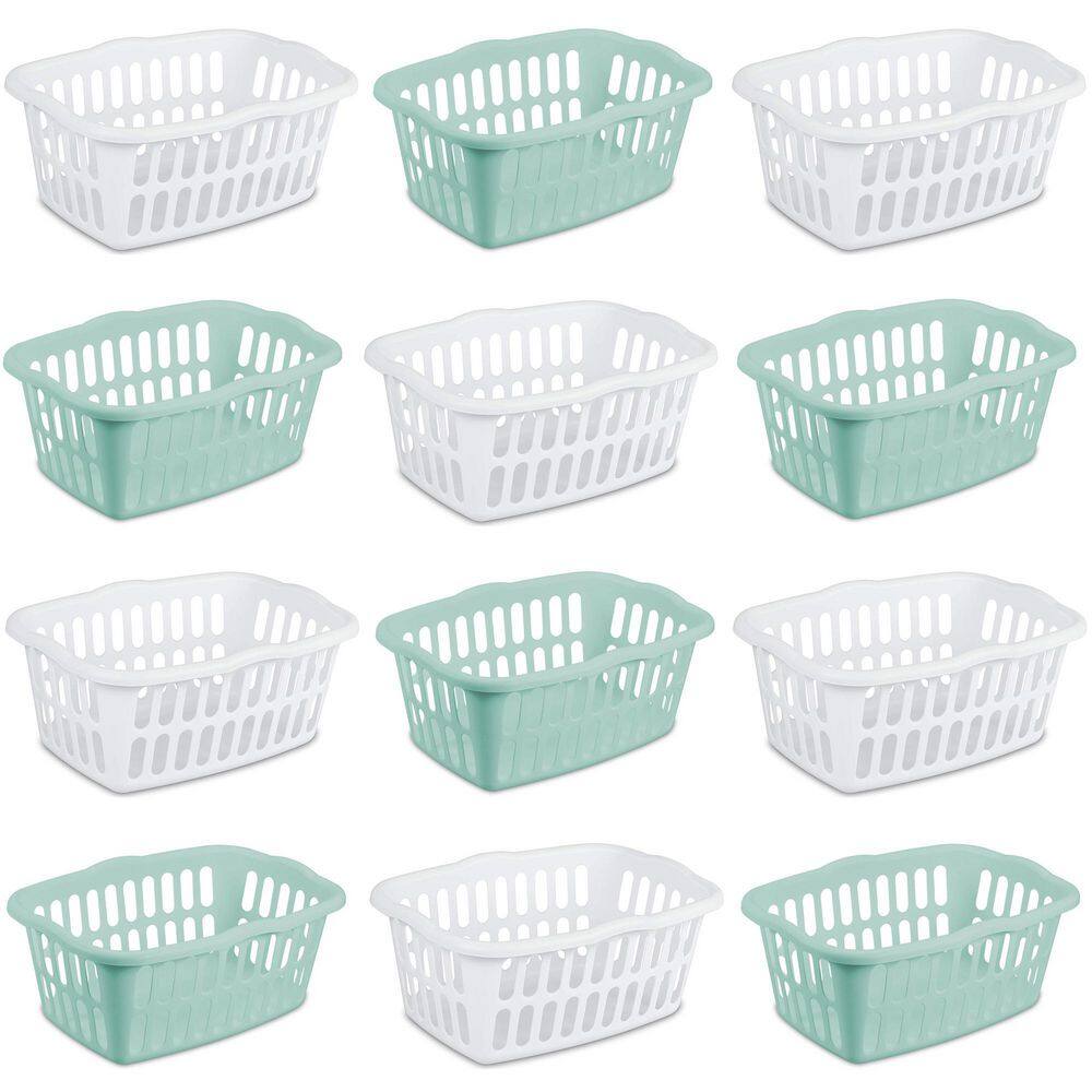 UPC 193802145724 product image for Sterilite 1.5 Bushel Rectangular Plastic Laundry Basket Bins Assorted (12-Pack), | upcitemdb.com