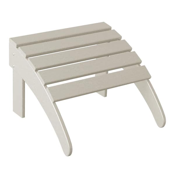 District Sand Plastic Outdoor Adirondack Folding Ottoman