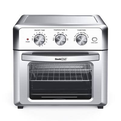 1-Piece Silver Stainless Steel Oven
