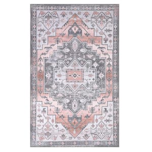 Orange 9 ft. x 12 ft. Vintage Persian Distressed Oriental Area Rug