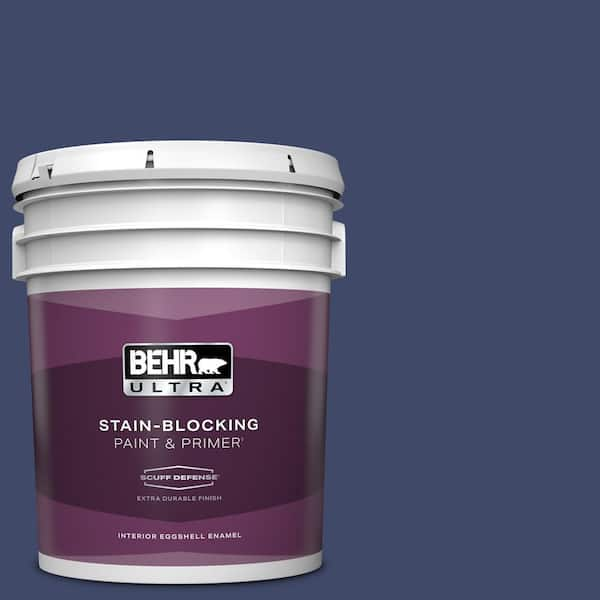 BEHR ULTRA 5 gal. #PPU15-01 Nobility Blue Extra Durable Eggshell Enamel Interior Paint & Primer